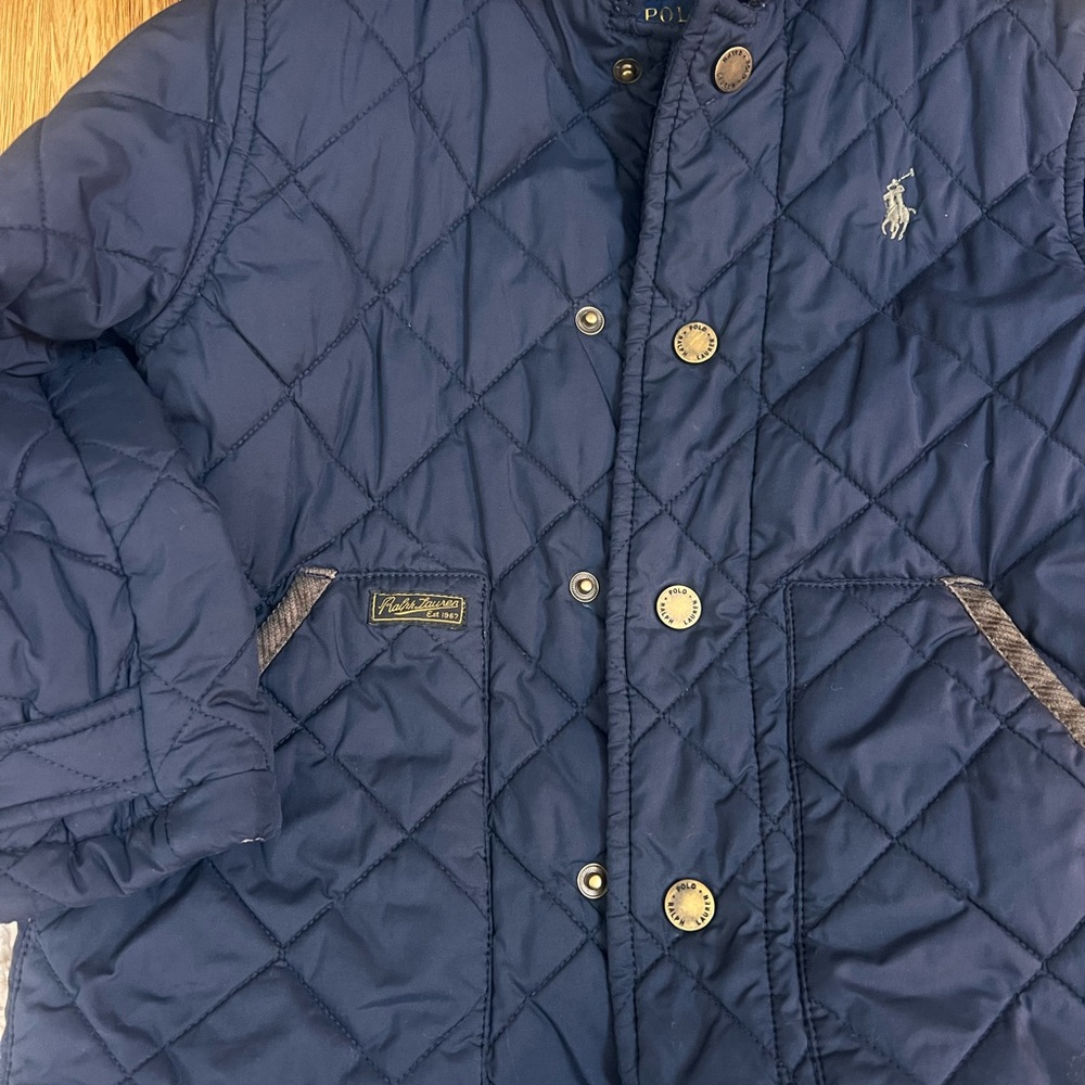 Polo by Ralph Lauren Kids Blue Quilted Jacket - Picture 3 of 4